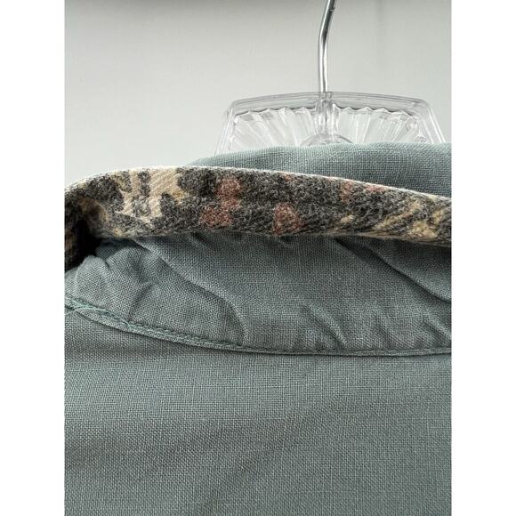 Bushlan Men’s Long Sleeve Button Front Vintage (89) Hunting Shirt Green Large - Picture 10 of 12